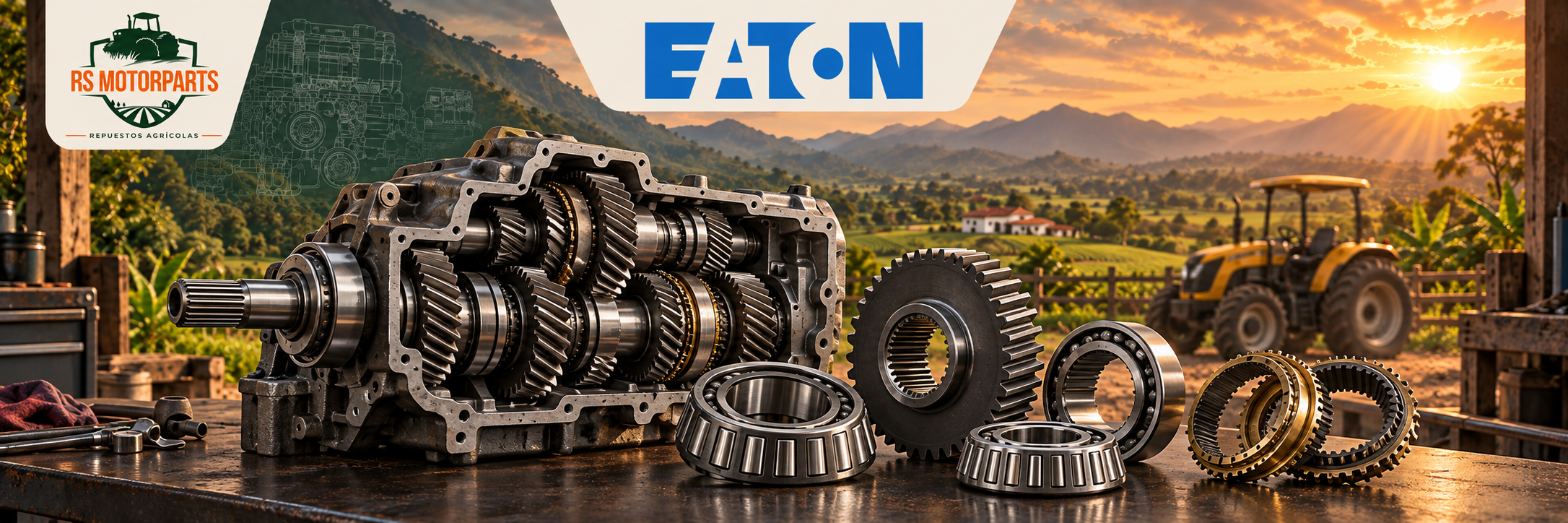 Ilustración de componentes Eaton, RS MOTORPARTS