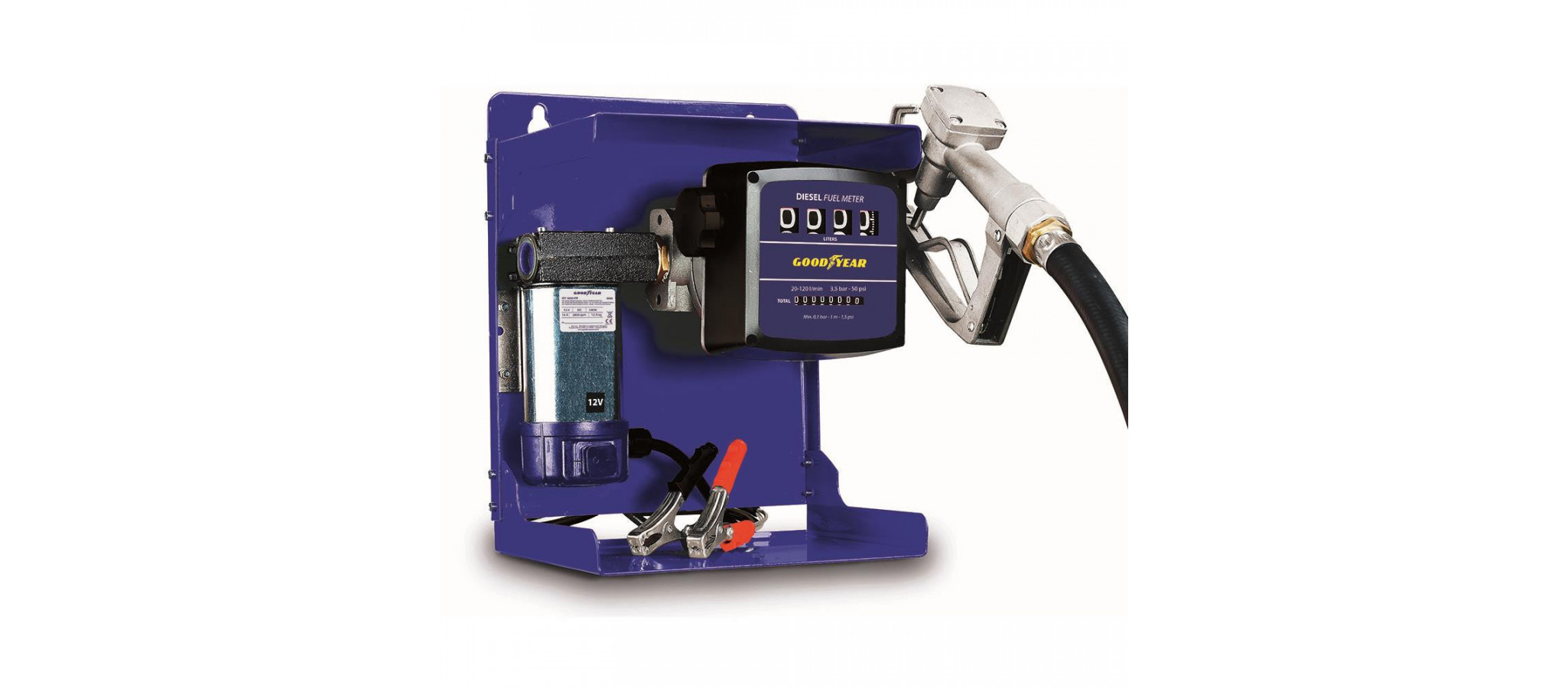 Bomba de trasvase de combustible con cuenta litros, 12 V · RS5150